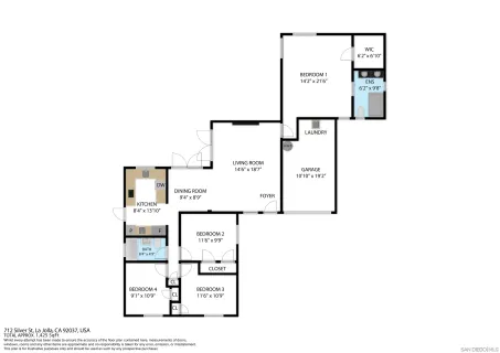 $1,295,000 | 4750 Diane Avenue, San Diego, CA 92117