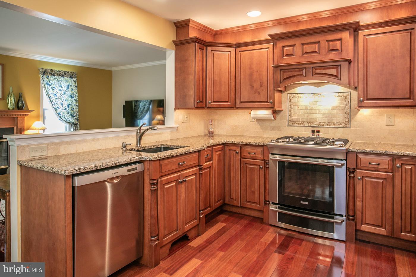 116 Summer Ridge Drive Lansdale, PA 19446 - Photo 16 of 52 a kitchen with granite countertop a sink stove and cabinets