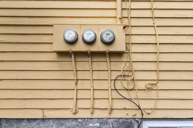 a view of a refrigerator in a kitchen