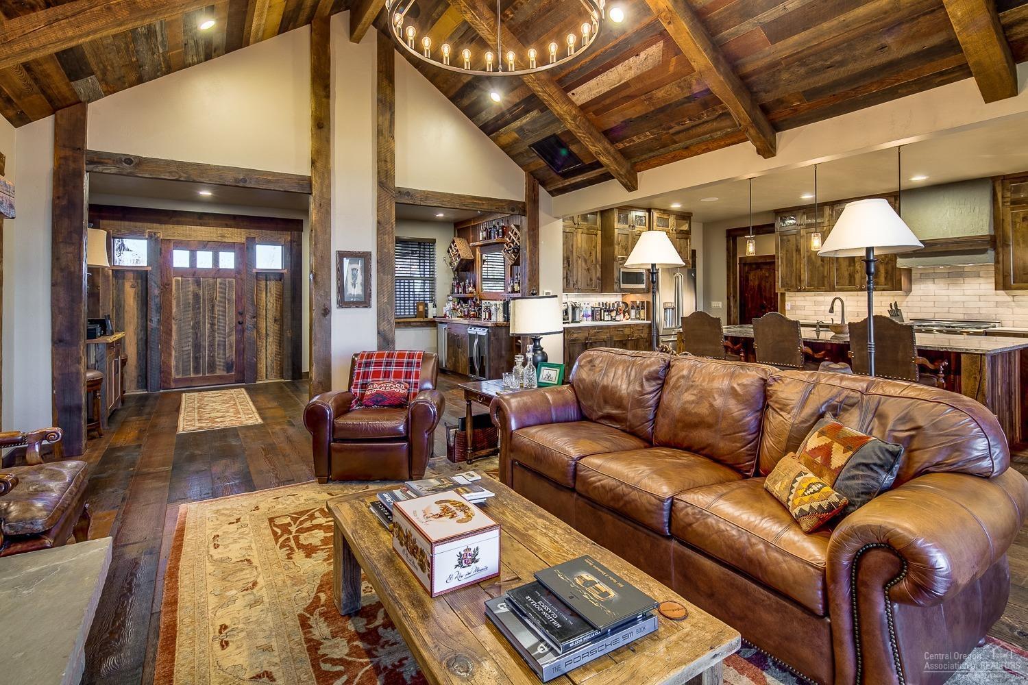 15988 South W Brasada Ranch Road Powell Butte, OR 97753 - Photo 6 of 25 Beams and word work have been featured i