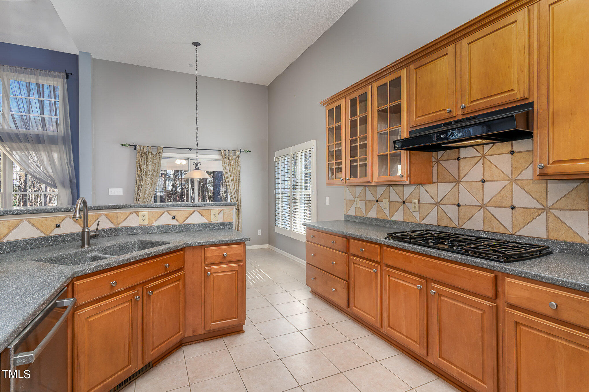 5 Coach Terrace Durham, NC 27713 - Photo 9 of 36 a kitchen with stainless steel appliances granite countertop a sink stove and cabinets