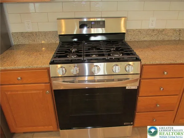 a close view of stove