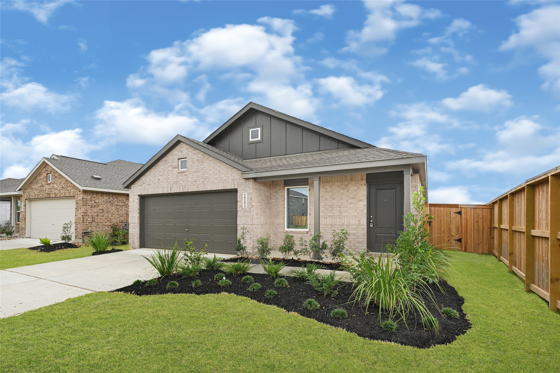 16102 Rustic Prairie Drive Hockley, TX 77447 - Photo 2 of 22 a front view of house with yard and green space