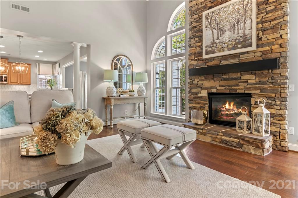 1933 Faison Avenue, Unit 69 Fort Mill, SC 29708 - Photo 14 of 40 a living room with furniture and a fireplace