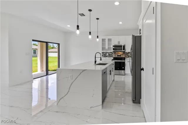 a view of an empty room