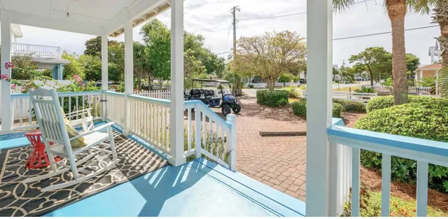 a front view of house with small garden