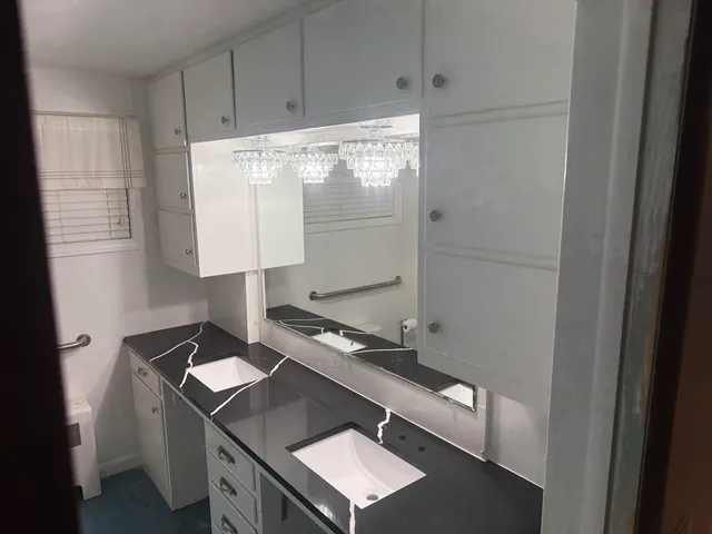 a room with storage and utility