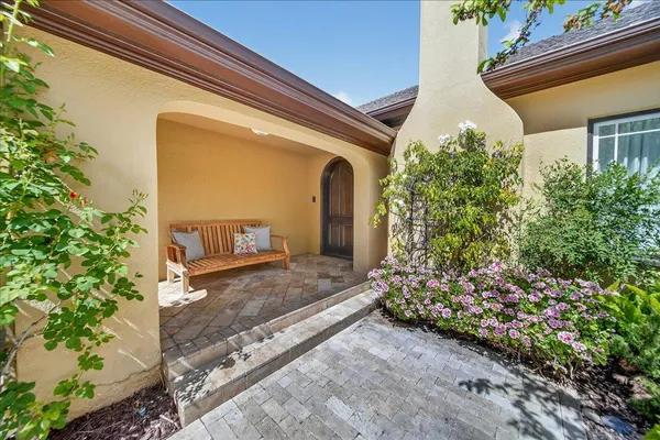 a view of front door of house