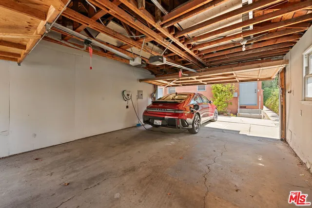 a view of a car garage