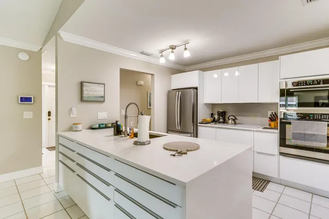 a view of kitchen with breakfast area