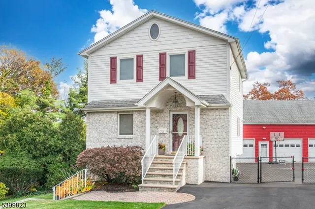 a view of balcony with wooden floor