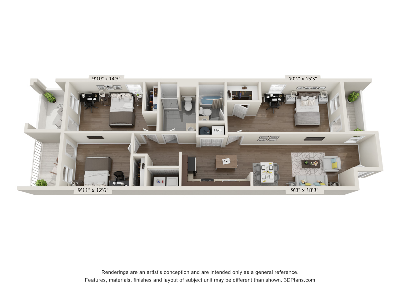 2824 Rio Grande Street, Unit 103 Austin, TX 78705 - Photo 10 of 10 View of property floor plan