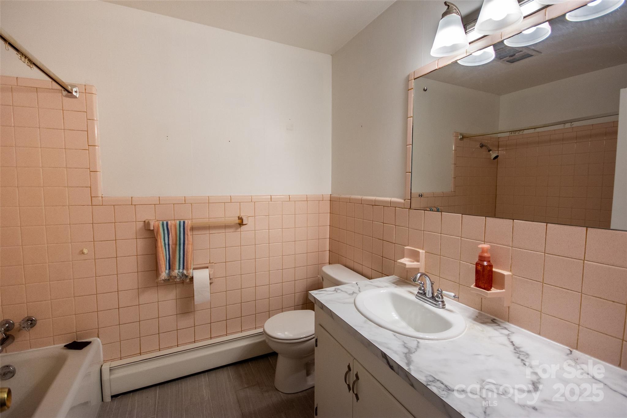 615 Bell Farm Road Statesville, NC 28625 - Photo 22 of 46 a bathroom with a sink a toilet and vanity