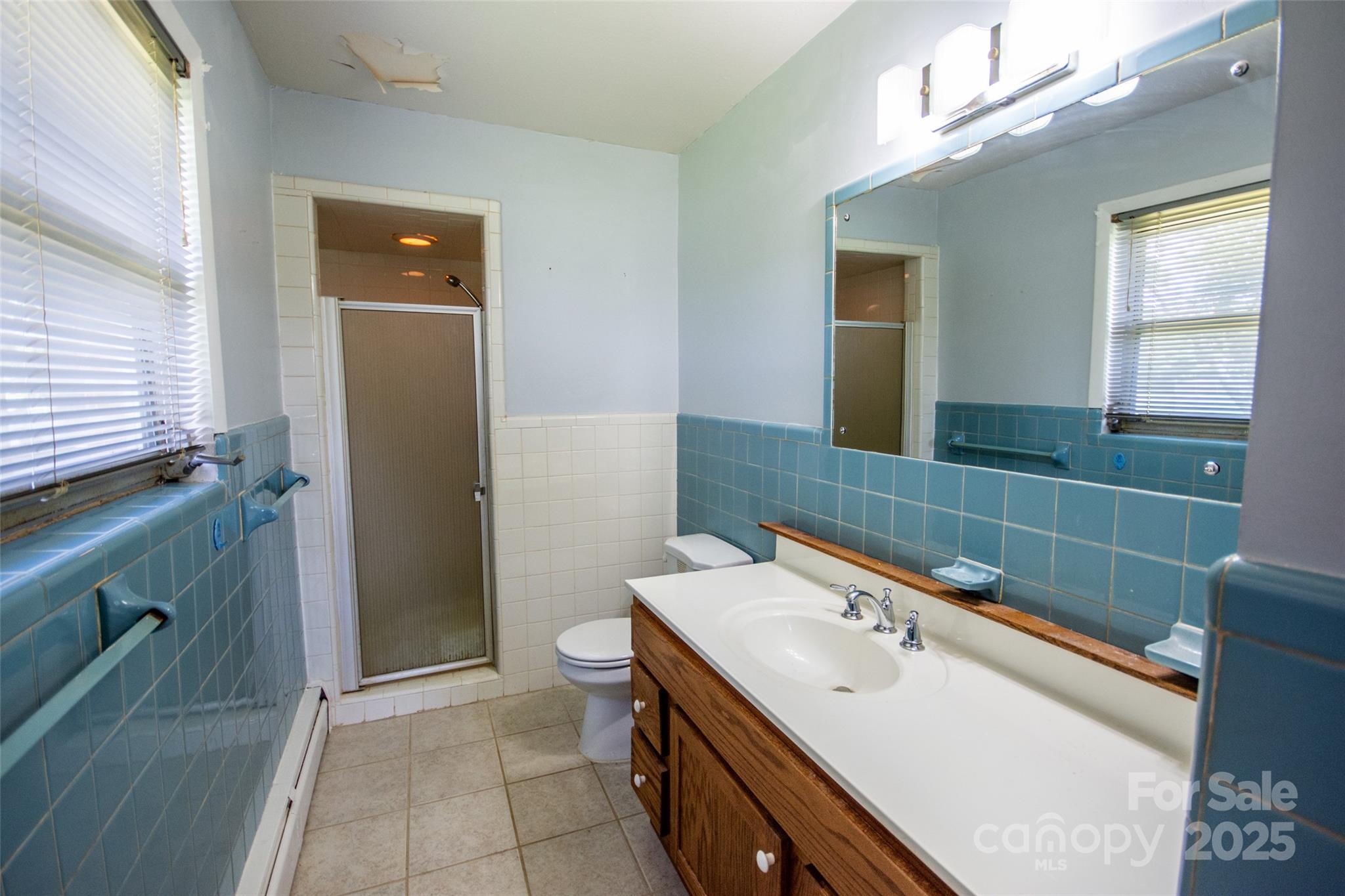 615 Bell Farm Road Statesville, NC 28625 - Photo 27 of 46 a bathroom with a sink and a mirror