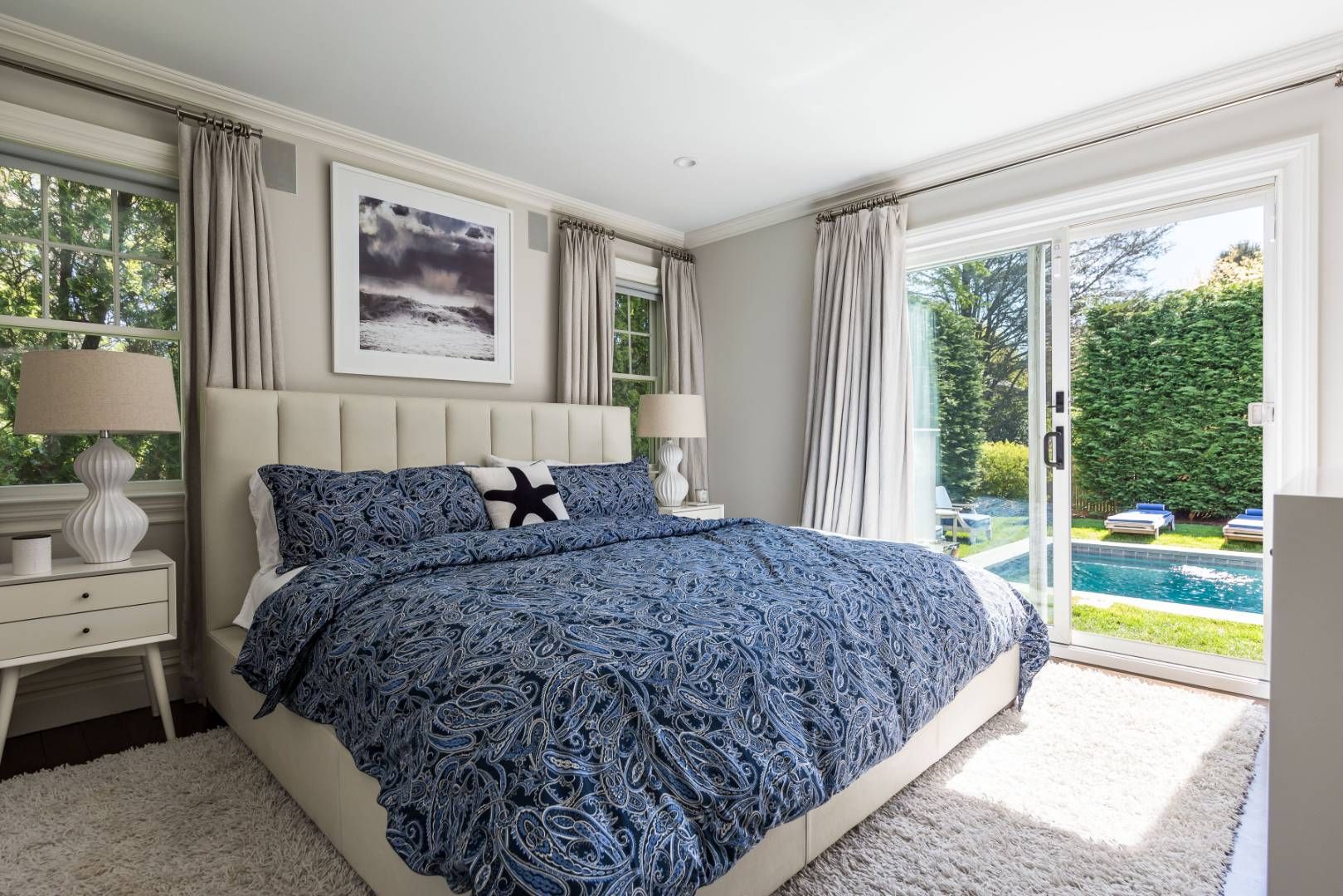 34 Sherrill Road East Hampton, NY 11937 - Photo 10 of 21 a bed sitting in a bedroom next to a window