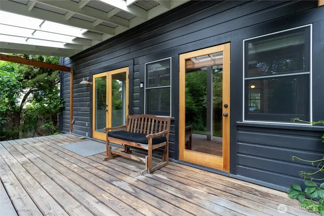 a view of backyard with green space