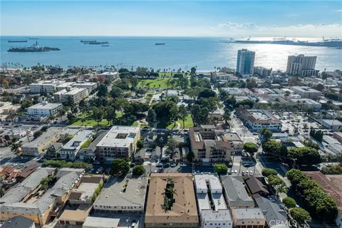 an aerial view of a city
