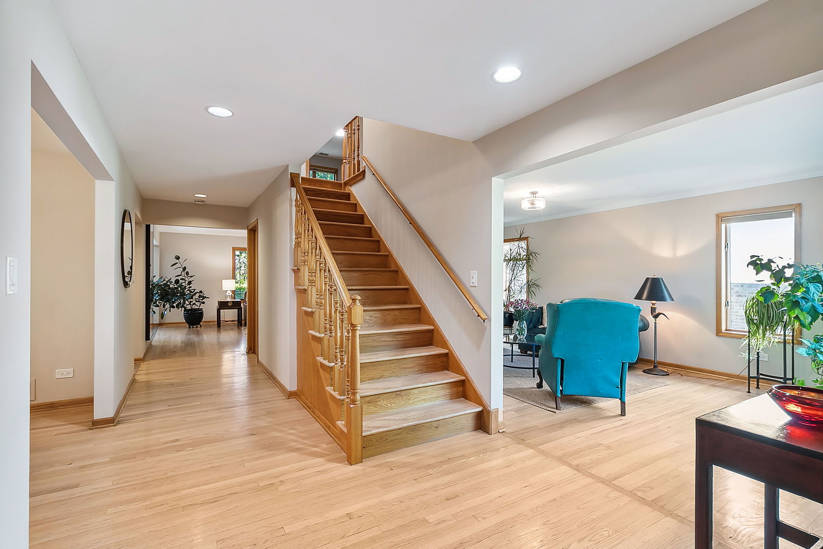 421 Herrick Road Riverside, IL 60546 - Photo 4 of 41 a view of entryway and hall with wooden floor