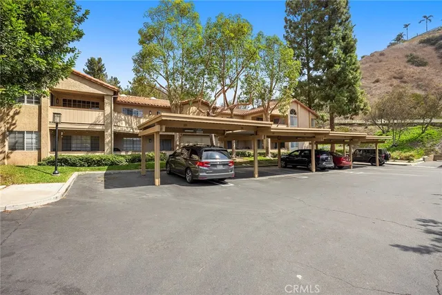 a car parked in front of building