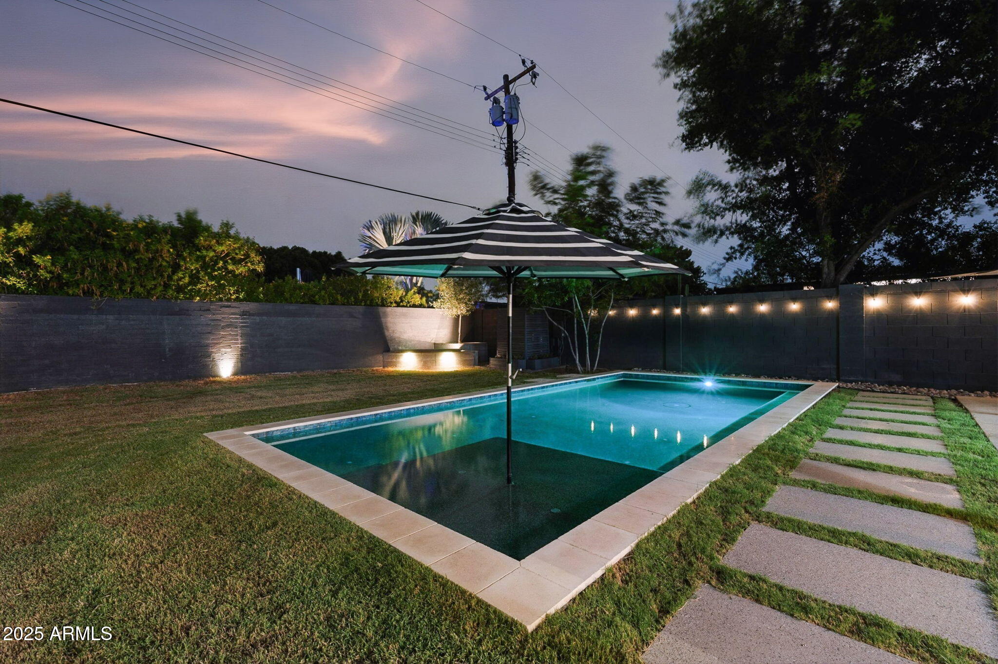 5809 North 10th Place Phoenix, AZ 85014 - Photo 77 of 81 Back yard with custom lighting