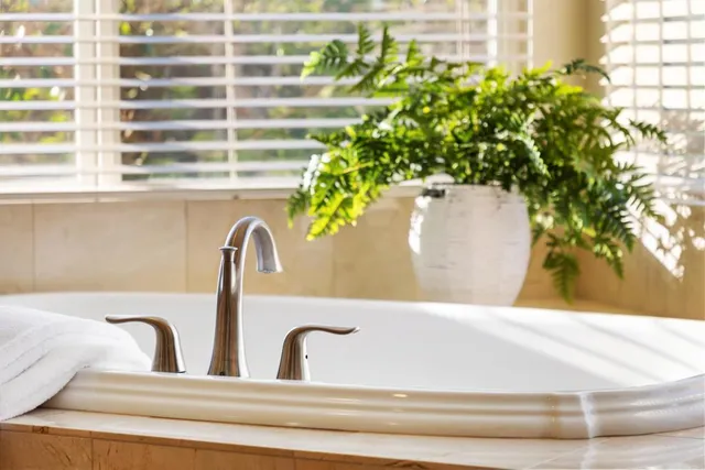 a workspace with furniture