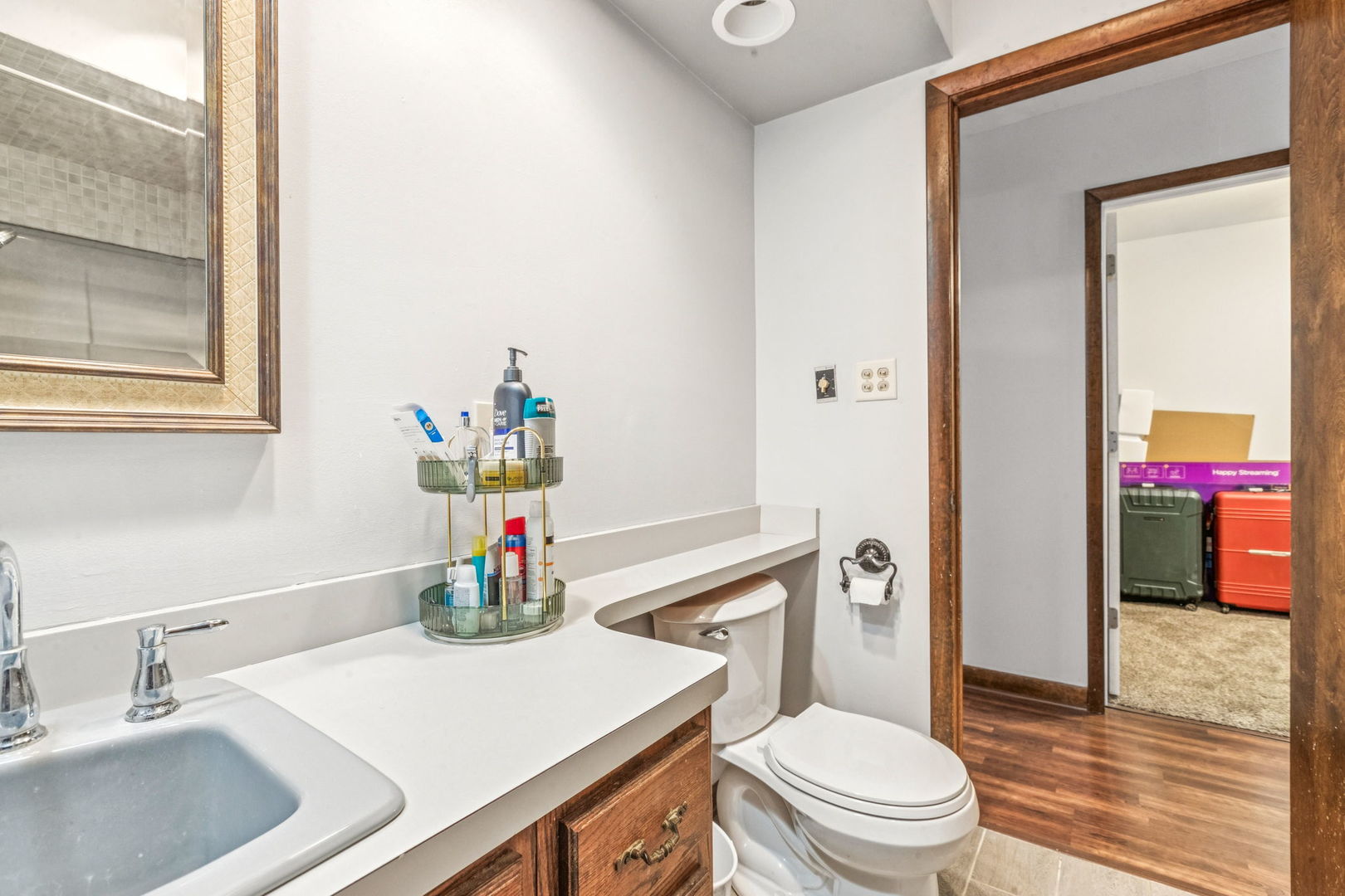 3234 South Princeton Avenue Chicago, IL 60616 - Photo 47 of 56 a bathroom with a sink vanity mirror and toilet