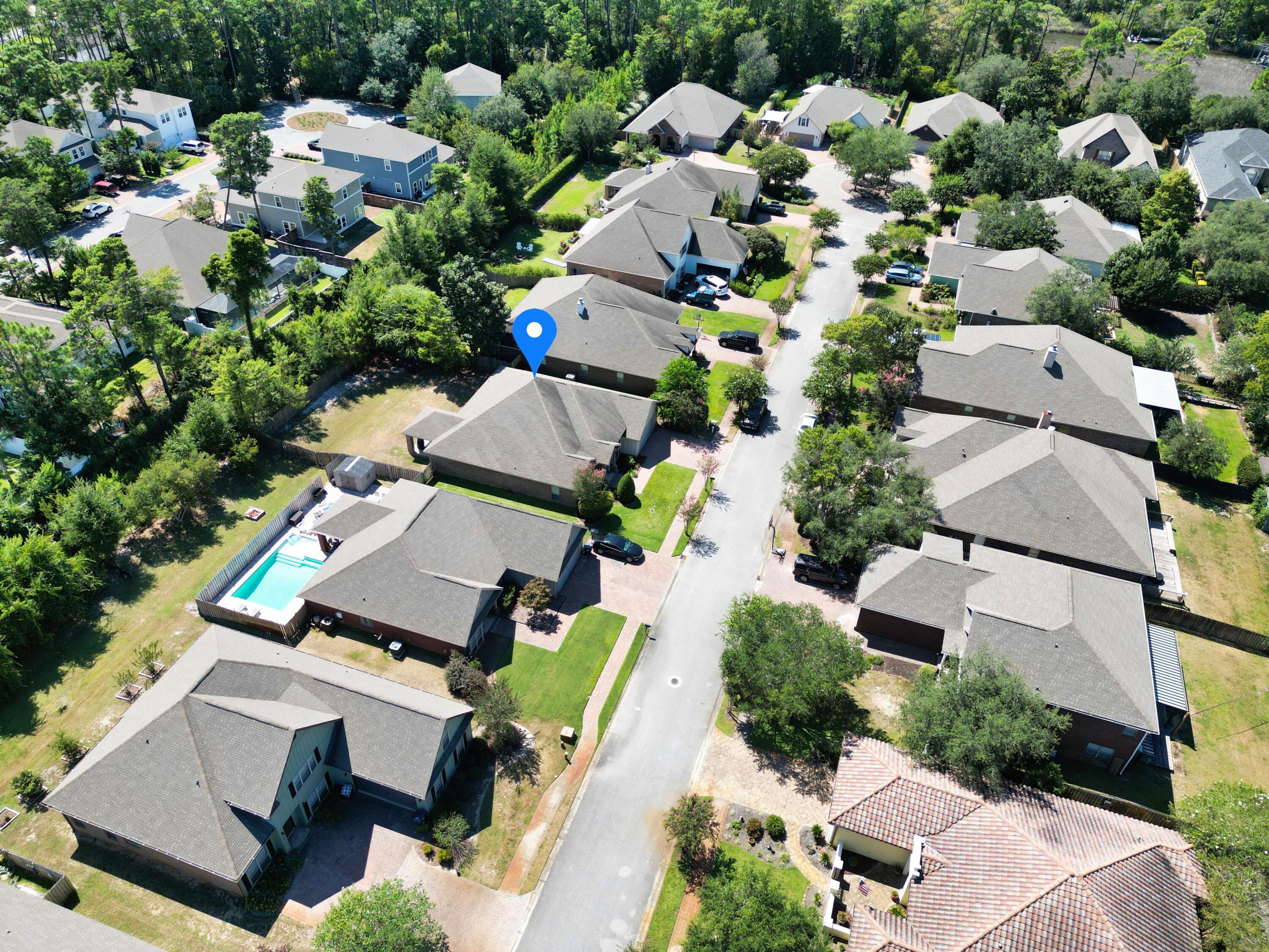 129 Mussett Bayou Court Santa Rosa Beach, FL 32459 - Photo 51 of 54 DRONE VIEW