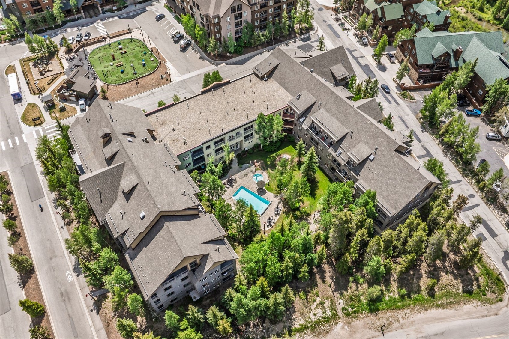 135 Dercum Drive, Unit 8565 Keystone, CO 80435 - Photo 23 of 38 an aerial view of a house with a yard