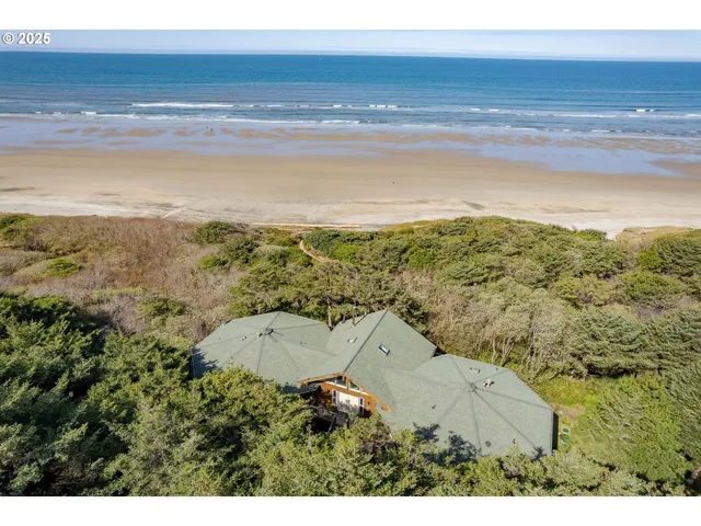 a view of an ocean and beach