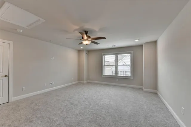 an aerial view of a house with a garden and plants