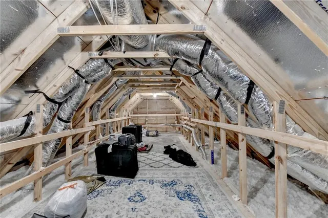 an aerial view of a house having outdoor space