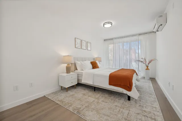 a view of a chairs and table in a room
