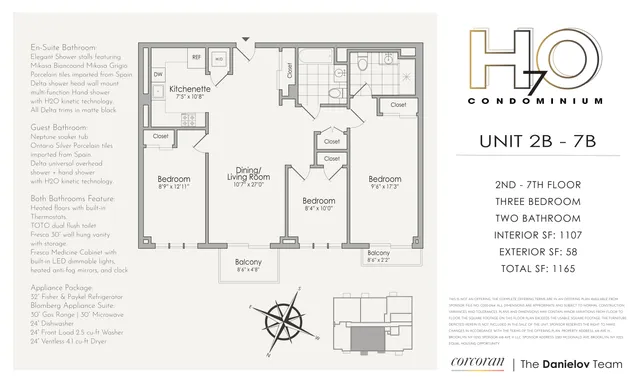 a living room with table and a potted plant