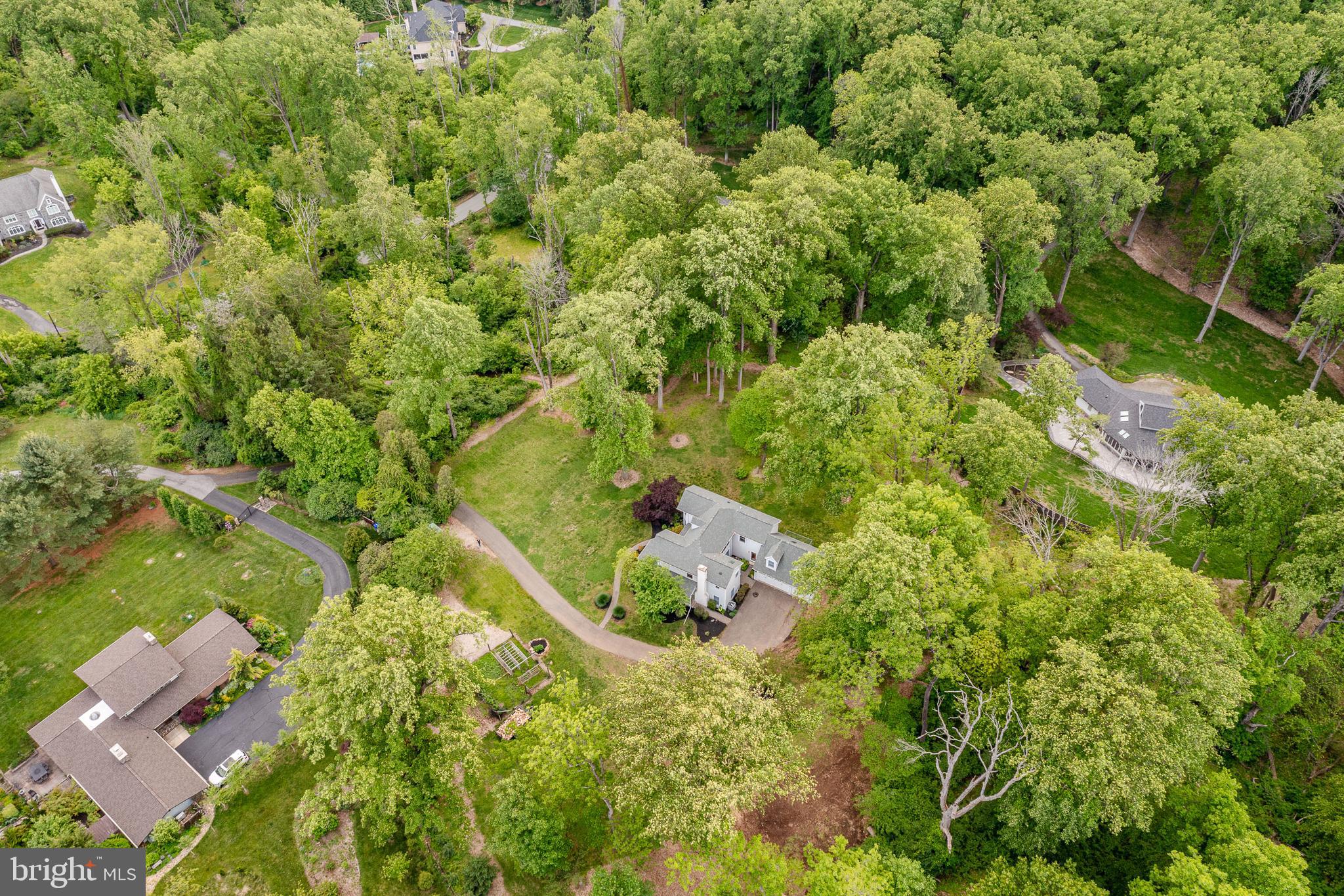 52 Atwater Road Chadds Ford, PA 19317 - Photo 82 of 85 an aerial view of residential house with outdoor space and trees all around