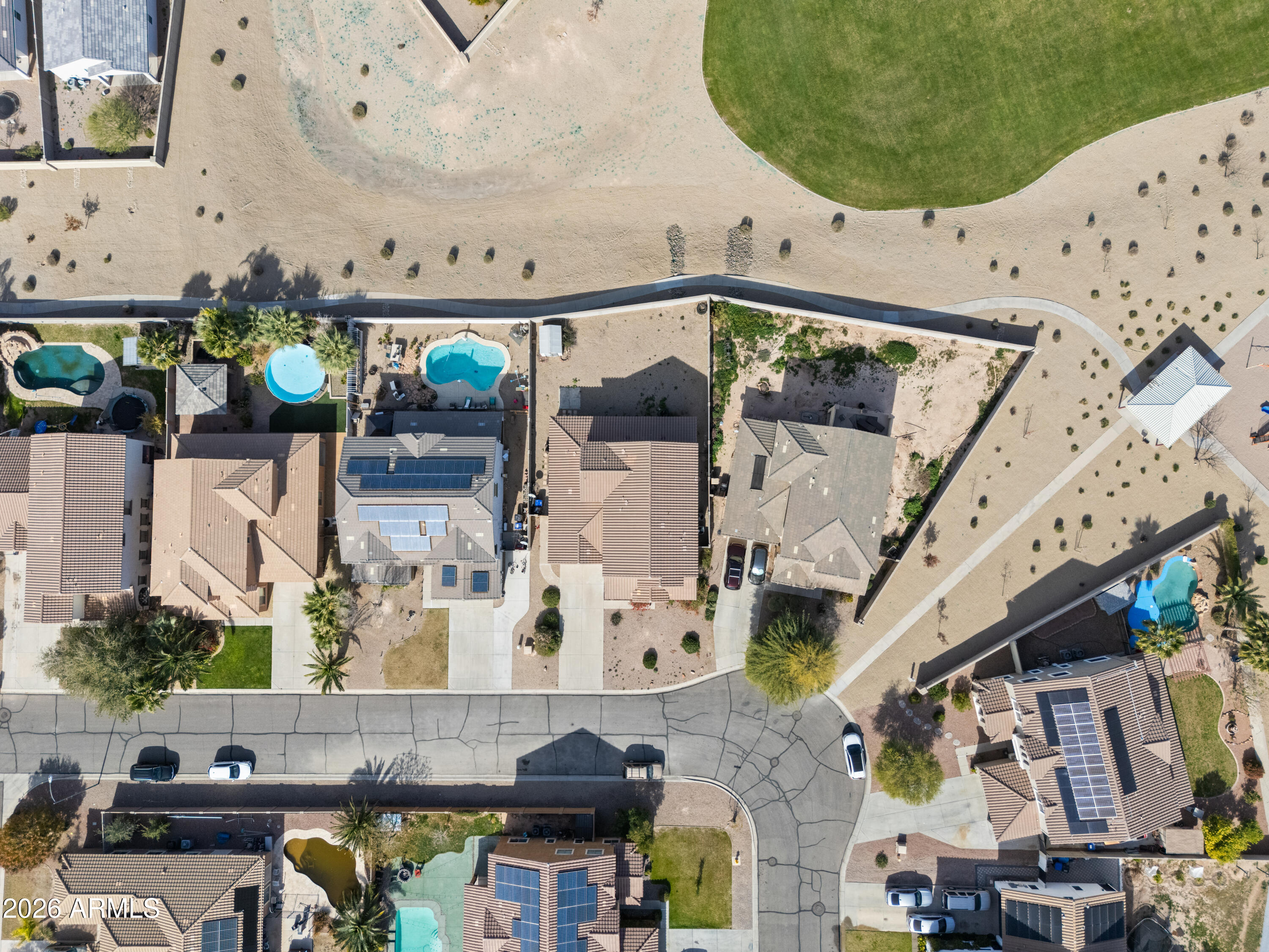 9840 Tangerine Road Florence, AZ 85132 - Photo 36 of 38 an aerial view of a highlighted house
