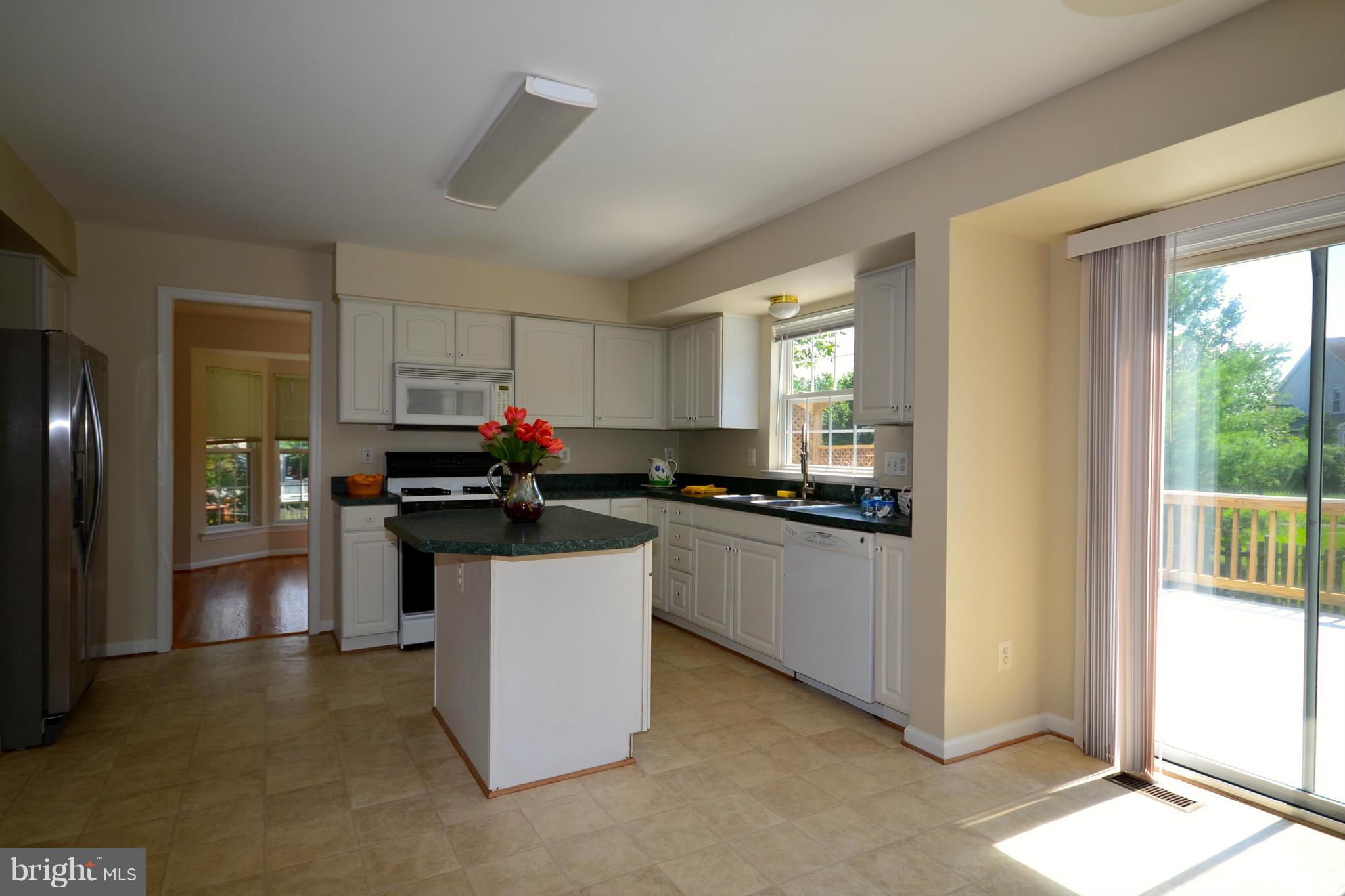 20749 Rainsboro Drive Ashburn, VA 20147 - Photo 3 of 19 Kitchen Looking Out onto Deck