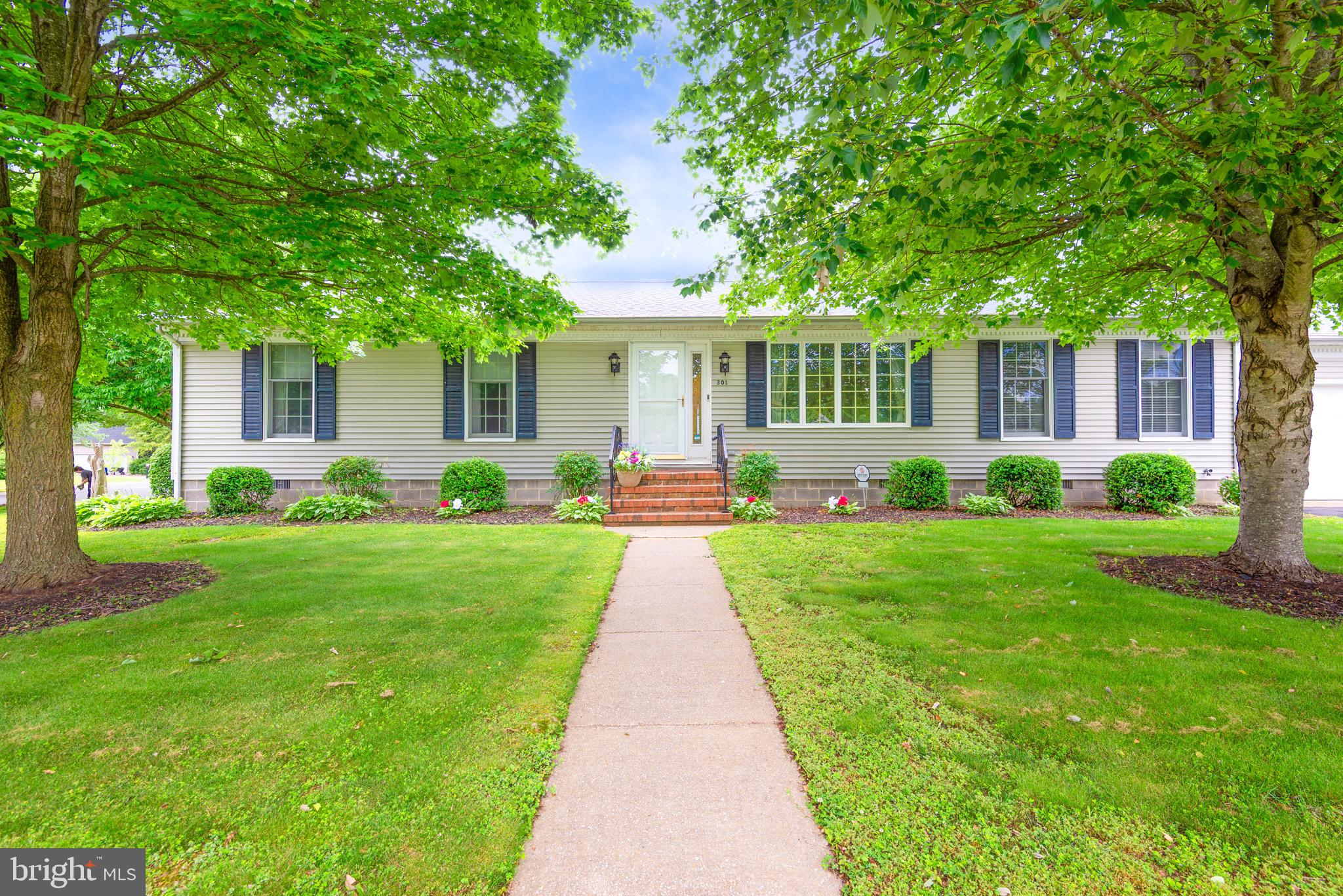 301 Spring Drive Easton, MD 21601 - Photo 2 of 32 a front view of a house with garden