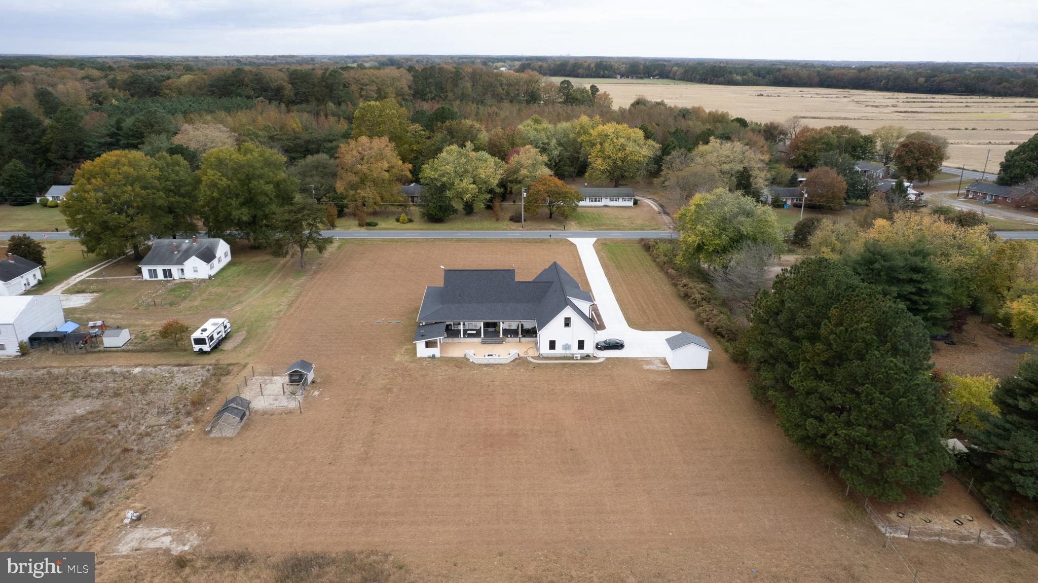 9509 Rum Ridge Road Delmar, MD 21875 - Photo 73 of 76 Aerial photo of back of house