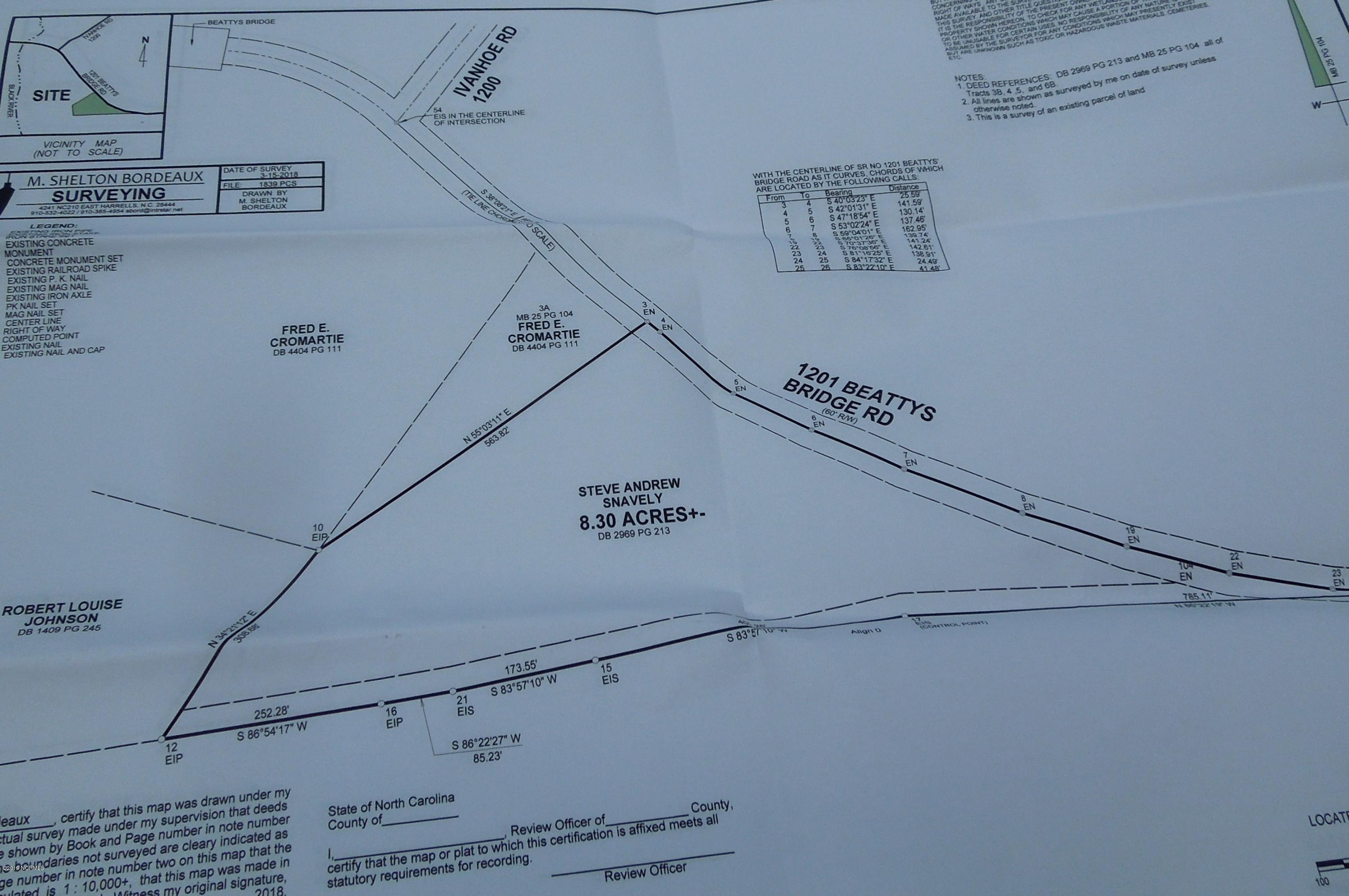 5 Beattys Bridge Road Atkinson, NC 28421 - Photo 3 of 18 Plat Image_Beatty's Bridge