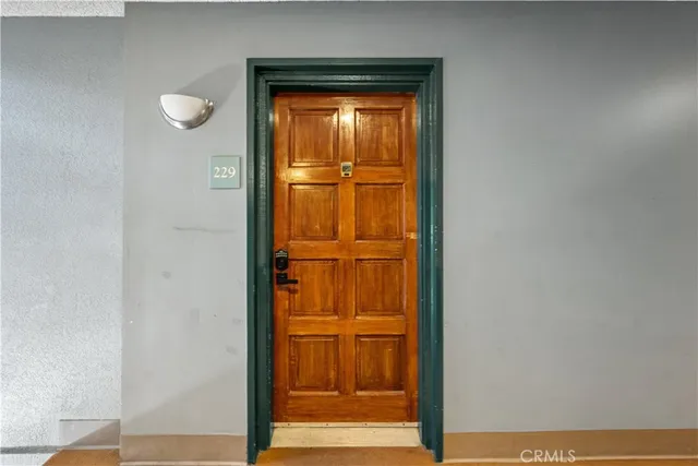 a view of front door