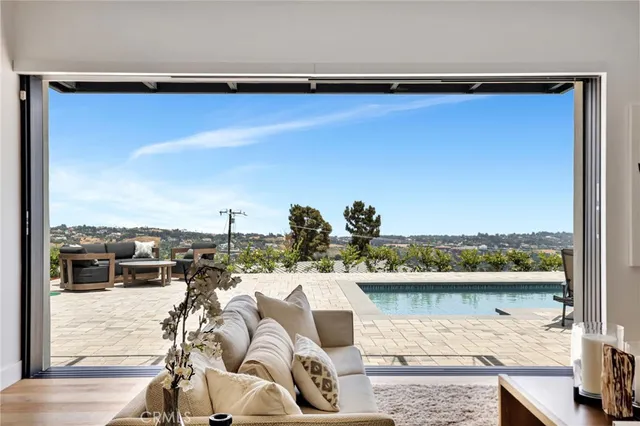 a view of city and mountain