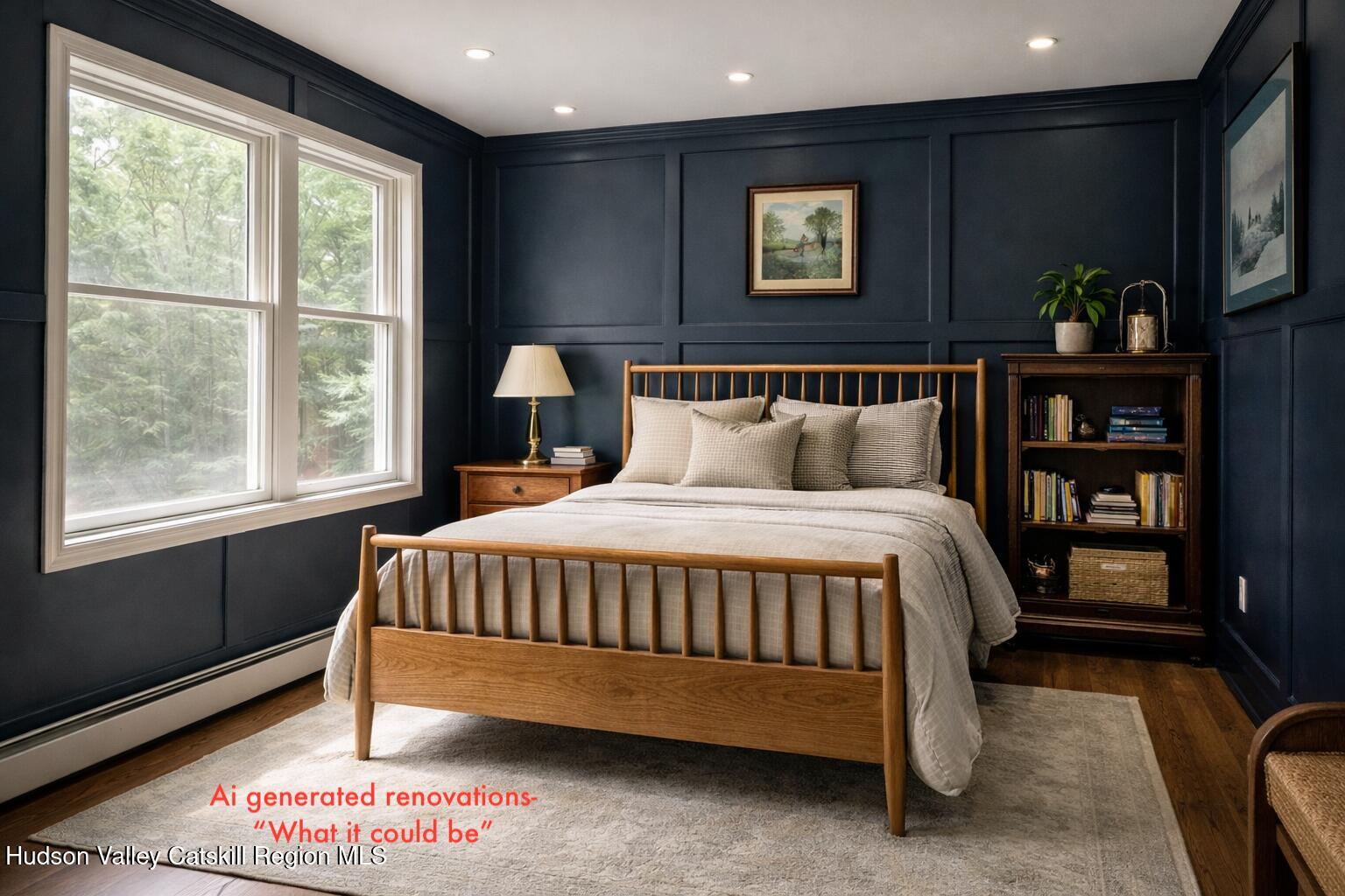 214 Wright Road Kerhonkson, NY 12446 - Photo 32 of 50 a bed sitting in a bedroom next to a window