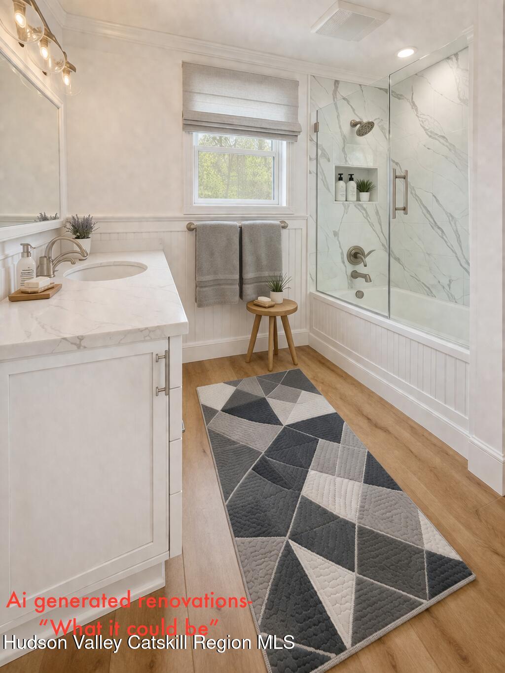 214 Wright Road Kerhonkson, NY 12446 - Photo 43 of 50 a bathroom with a sink and a mirror