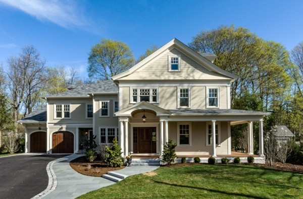 26 Slocum Road Lexington, MA 02421 - Photo 1 of 21 a front view of a house with a yard