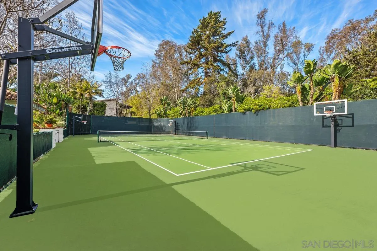 16337 Los Arboles Rancho Santa Fe, CA 92067 - Photo 8 of 31 a view of a tennis court