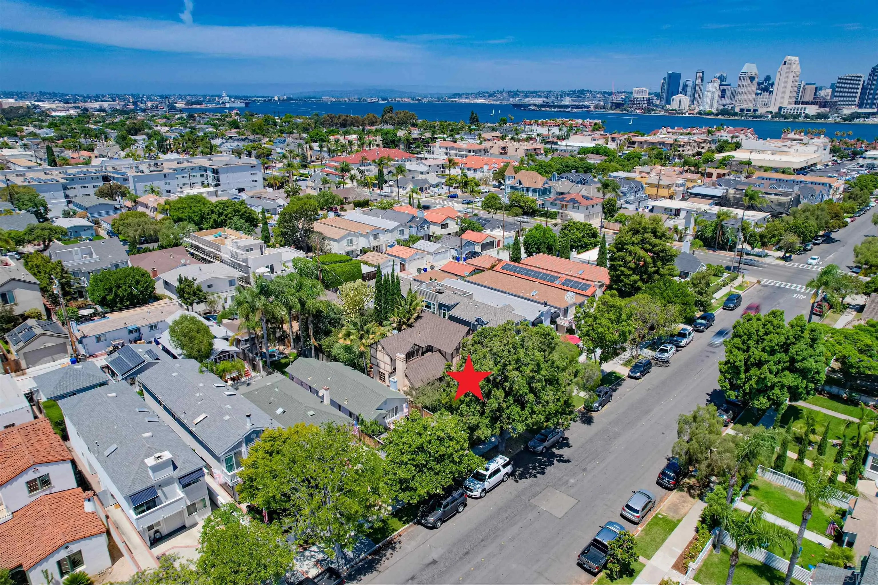 340 B Avenue Coronado, CA 92118 - Photo 29 of 31 an aerial view of residential houses with outdoor space and street view
