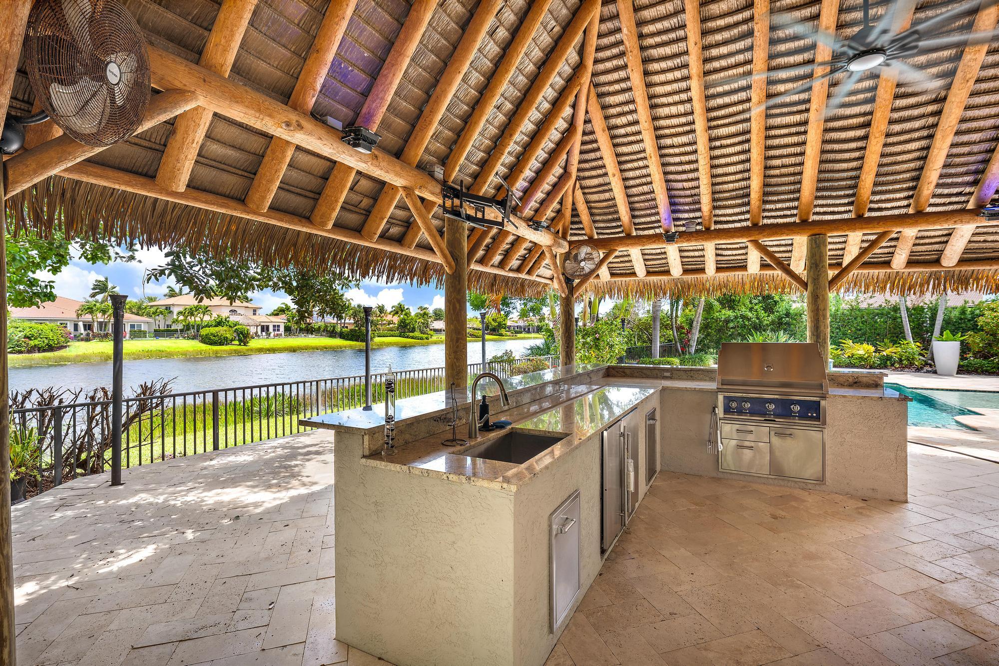 340 Rudder Cay Way Jupiter, FL 33458 - Photo 43 of 87 Tiki Hut & Summer Kitchen