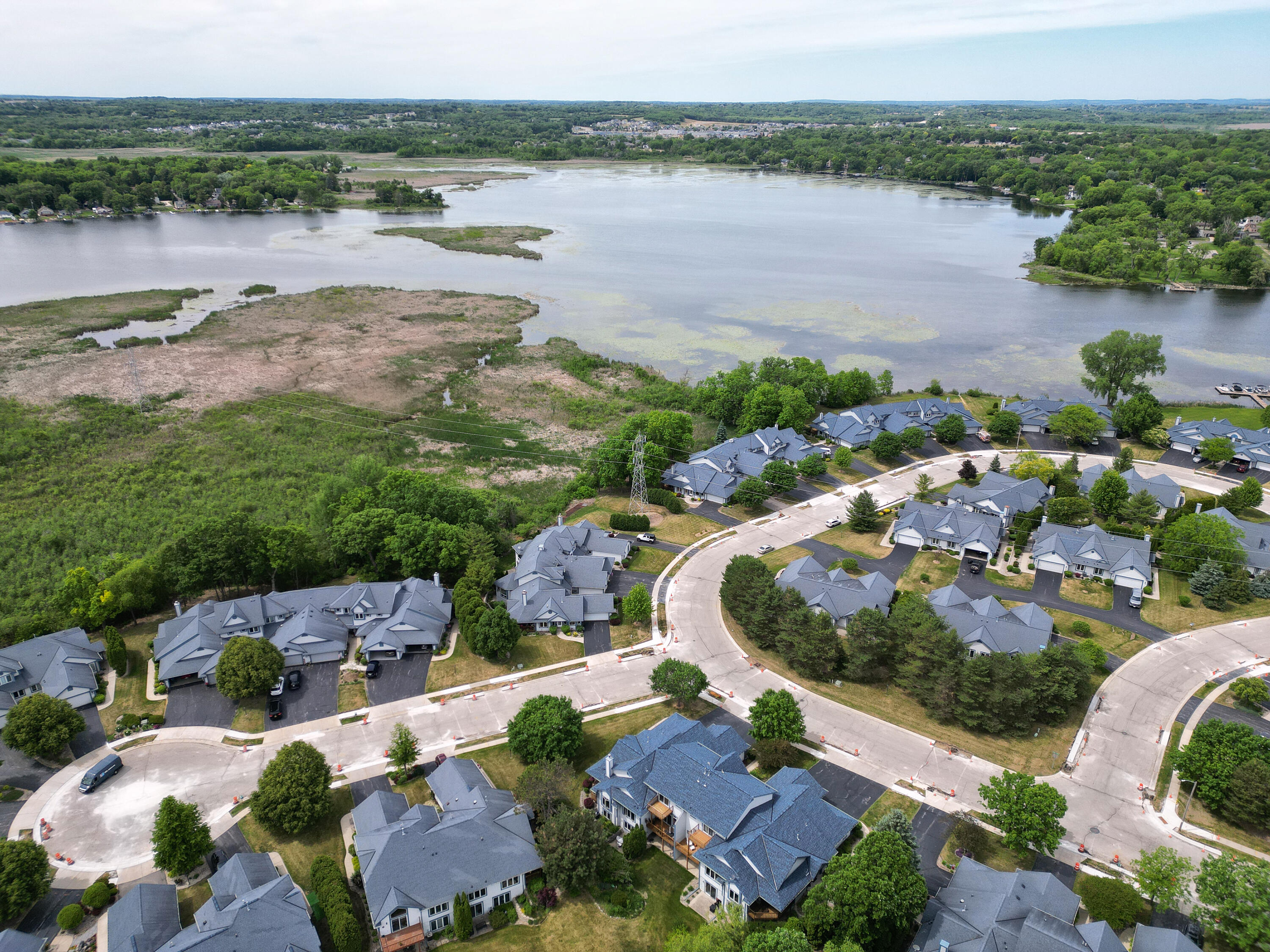 984 Bay View Circle Mukwonago, WI 53149 - Photo 27 of 35 Ariel of Pier