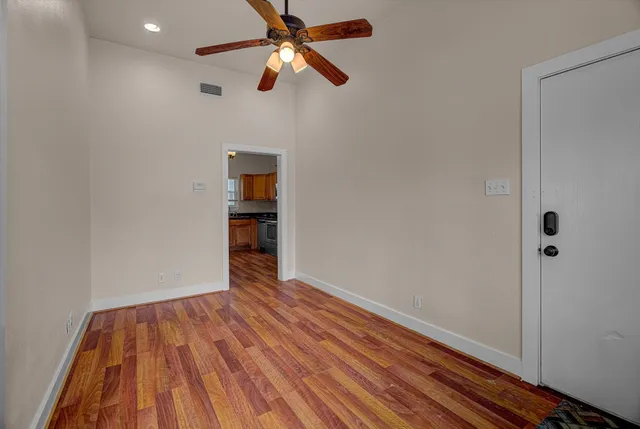 wooden floor in an empty room