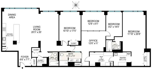 a picture of a floor plan